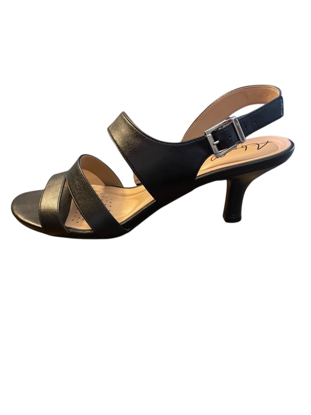 Ardell Black Strappy Slingback Sandals